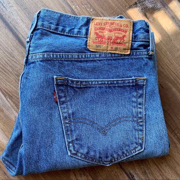 Vintage 90s Levis 505 Relaxed Jeans size 3… - Picture 5 of 7